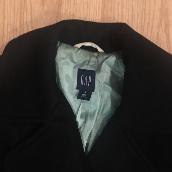 Mid Length Black Double Breasted Peacoat - Picture 4 of 6